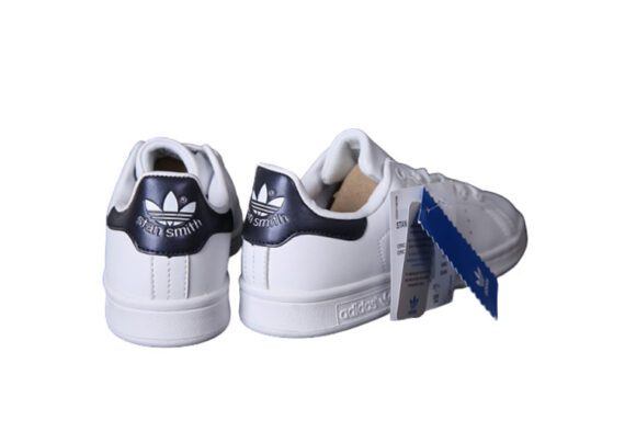 ⁦נעלי אדידס-ADIDAS Stan Smith - White Dark Blue Tail⁩ – תמונה ⁦4⁩