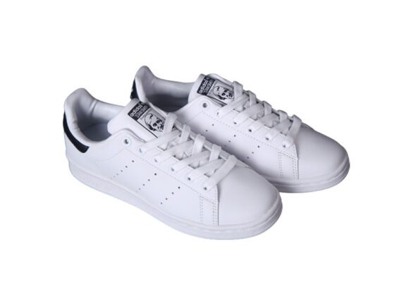 ⁦נעלי אדידס-ADIDAS Stan Smith - White Dark Blue Tail⁩ – תמונה ⁦5⁩