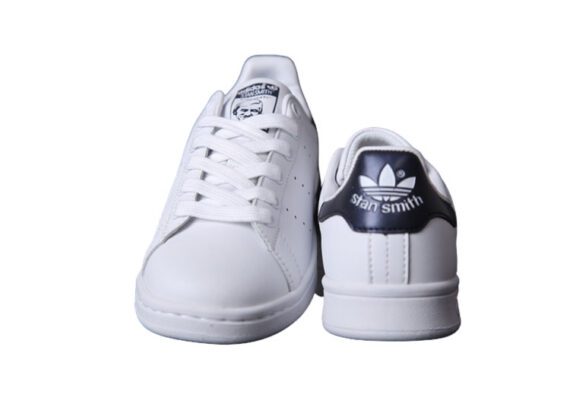 ⁦נעלי אדידס-ADIDAS Stan Smith - White Dark Blue Tail⁩ – תמונה ⁦2⁩