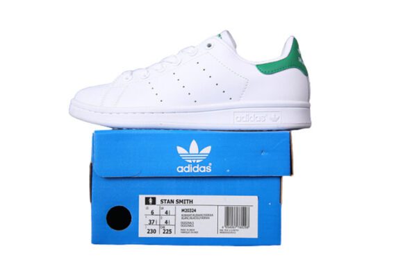 נעלי אדידס-ADIDAS Stan Smith - White Green Tail