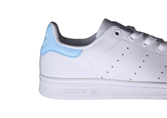 ⁦נעלי אדידס-ADIDAS Stan Smith - White Light Blue Tail⁩ – תמונה ⁦8⁩