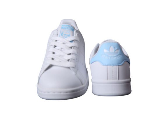 ⁦נעלי אדידס-ADIDAS Stan Smith - White Light Blue Tail⁩ – תמונה ⁦2⁩