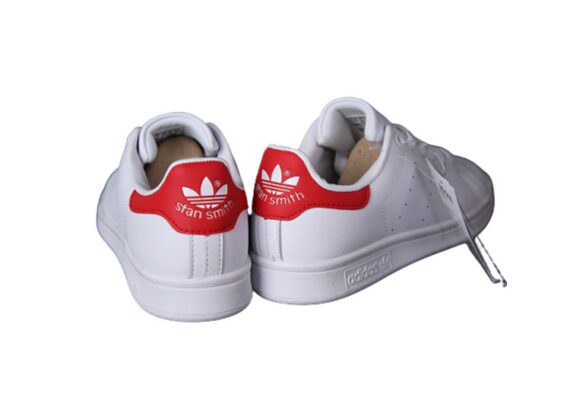 ⁦נעלי אדידס-ADIDAS Stan Smith - White Red Tail⁩ – תמונה ⁦4⁩