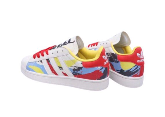 ⁦נעלי אדידס-ADIDAS Stan Smith - White / Sky-Blue / Red⁩ – תמונה ⁦3⁩