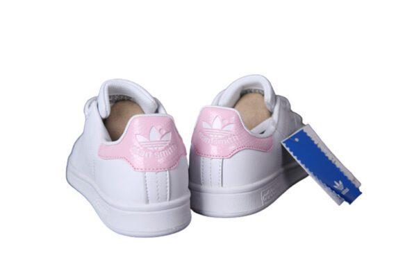 ⁦נעלי אדידס-ADIDAS Stan Smith -White Snake Print Pink Tail⁩ – תמונה ⁦4⁩