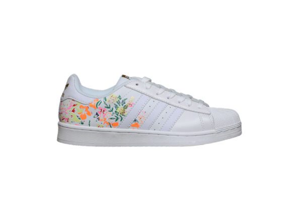 ⁦נעלי אדידס-ADIDAS Stan Smith - White With Fleur⁩ – תמונה ⁦2⁩