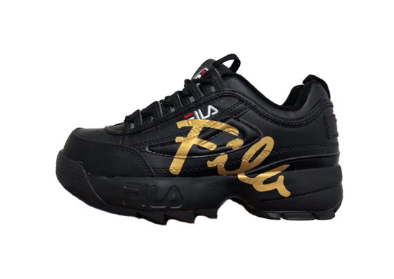 נעלי פילה-Fila Disruptor 2 Premium Athletic Shoes-BLACK RUSSIAN