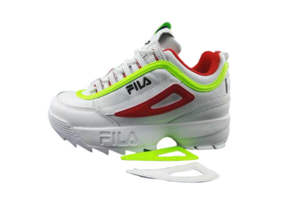 נעלי פילה-Fila Disruptor 2 Premium Athletic Shoes-GEYSER-CITRUS