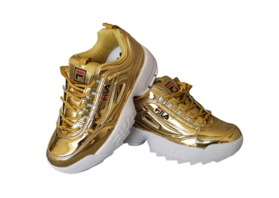 ⁦נעלי פילה-Fila Disruptor 2 Premium Athletic Shoes-GOLDEN⁩ – תמונה ⁦2⁩