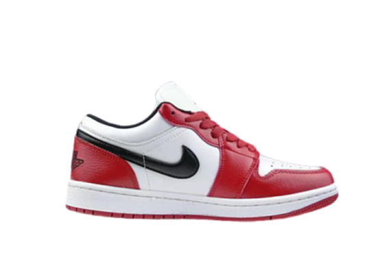 נעלי נייק-NIKE AIR JORDAN 1 LOW -SANGRIA-BLACK LOGO-WHITE