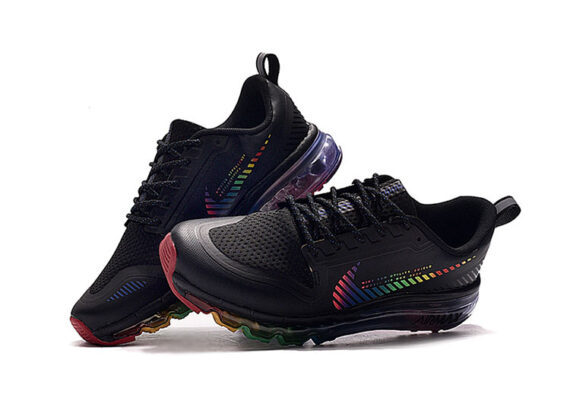 ⁦נעלי נייק-NIKE AIR MAX 2020-BLACK-MULTI COLOR LOGO⁩ – תמונה ⁦3⁩