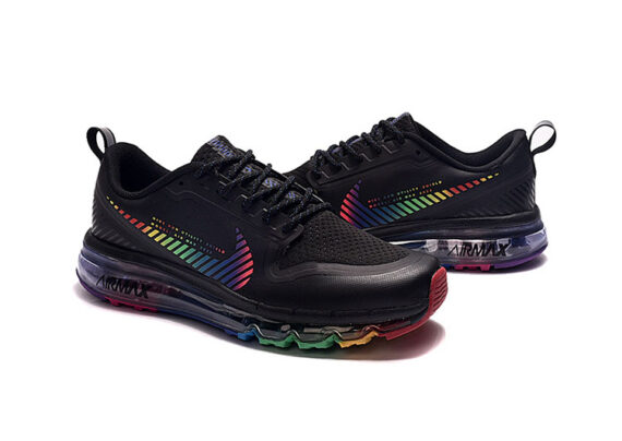 ⁦נעלי נייק-NIKE AIR MAX 2020-BLACK-MULTI COLOR LOGO⁩ – תמונה ⁦4⁩