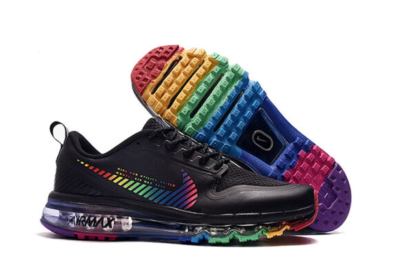 ⁦נעלי נייק-NIKE AIR MAX 2020-BLACK-MULTI COLOR LOGO⁩ – תמונה ⁦6⁩