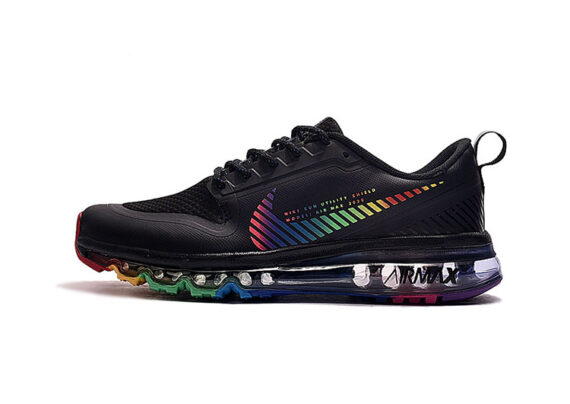 נעלי נייק-NIKE AIR MAX 2020-BLACK-MULTI COLOR LOGO