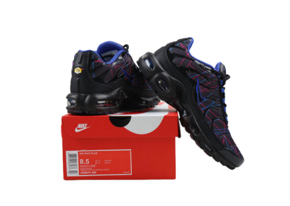 ⁦נעלי נייק-NIKE AIR MAX PLUS TN-BLUE-RED-BLACK⁩ – תמונה ⁦3⁩