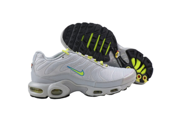 ⁦נעלי נייק-NIKE AIR MAX PLUS TN-LIGHT GRAY-YELLOW LOGO⁩ – תמונה ⁦4⁩