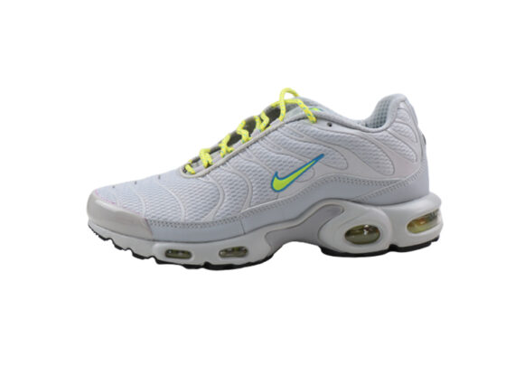 נעלי נייק-NIKE AIR MAX PLUS TN-LIGHT GRAY-YELLOW LOGO