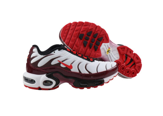 ⁦נעלי נייק-NIKE AIR MAX PLUS TN-MAHOGANY RED-WHITE⁩ – תמונה ⁦4⁩