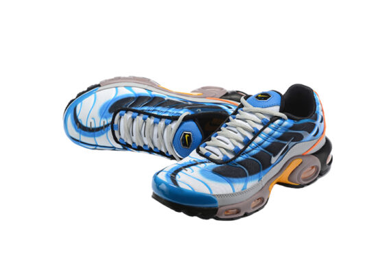 ⁦נעלי נייק-NIKE AIR MAX PLUS TN-ORANGE-GRAY-BLUE⁩ – תמונה ⁦3⁩