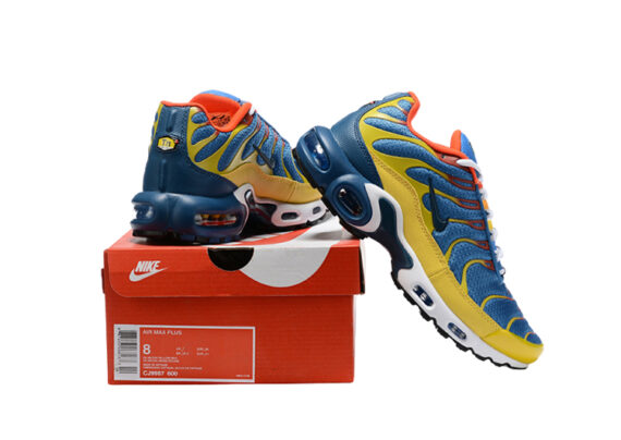 ⁦נעלי נייק-NIKE AIR MAX PLUS TN-ORANGE-YELLOW-BLUE⁩ – תמונה ⁦3⁩