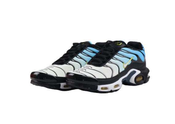 ⁦נעלי נייק-NIKE AIR MAX PLUS TN-WHITE-BLUE-BLACK⁩ – תמונה ⁦2⁩