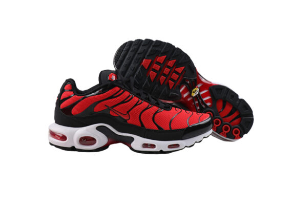 ⁦נעלי נייק-NIKE AIR MAX PLUS TN-WHITE-RED-BLACK⁩ – תמונה ⁦4⁩