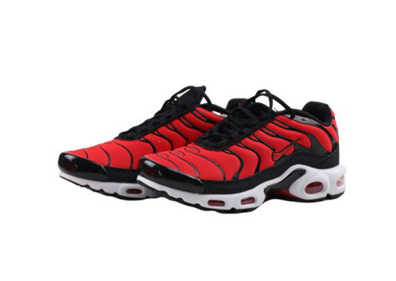 ⁦נעלי נייק-NIKE AIR MAX PLUS TN-WHITE-RED-BLACK⁩ – תמונה ⁦2⁩