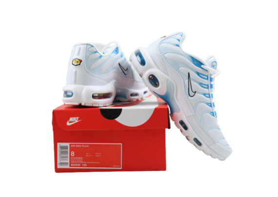 ⁦נעלי נייק-NIKE AIR MAX PLUS TN-WHITE-SKY BLUE⁩ – תמונה ⁦3⁩