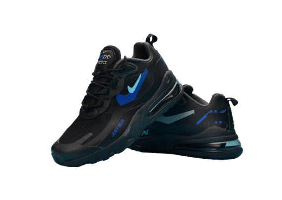 ⁦Nike Air Max 270 React BLACK- CERULEAN BLUE⁩ – תמונה ⁦2⁩