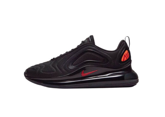 Nike Air Max 720 Black & Logo Red