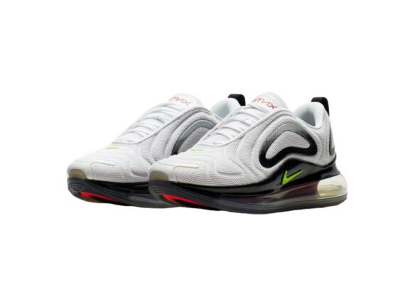 ⁦Nike Air Max 720 White & Black⁩ – תמונה ⁦2⁩