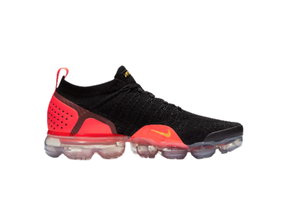 ⁦Nike Air Vapor Max Flyknit 2.0 BLACK- SUNSET ORANGE⁩ – תמונה ⁦3⁩