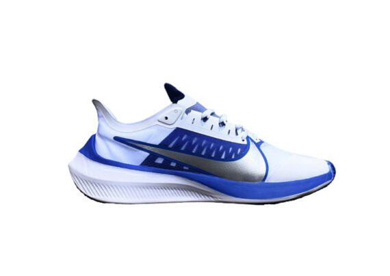 ⁦נעלי נייק-Nike Air Zoom Pegasus 37X White-blue⁩ – תמונה ⁦2⁩