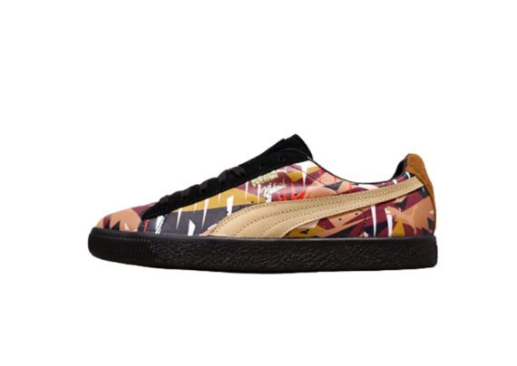 נעלי פומה-PUMA X NATUREL CLYDE 3D-Black-Tan