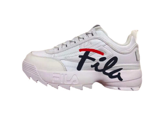 נעלי פילה-Fila Disruptor 2 Premium Athletic Shoes-VISTA WHITE