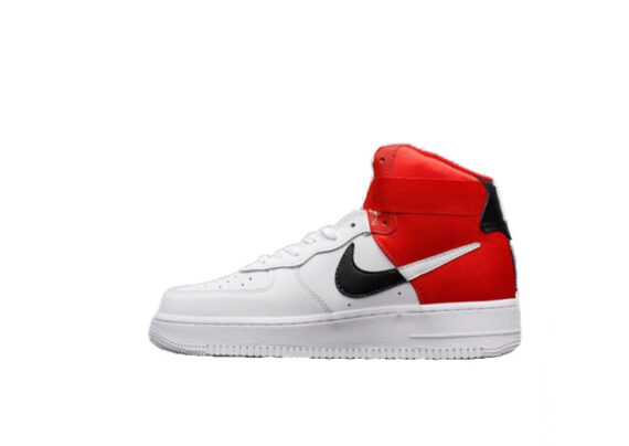 ⁦נעלי נייק-Nike air force 1 high WHITE-RED-BLACK⁩ – תמונה ⁦2⁩