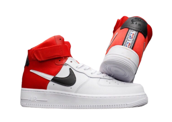 ⁦נעלי נייק-Nike air force 1 high WHITE-RED-BLACK⁩ – תמונה ⁦6⁩