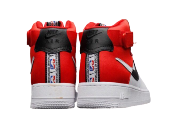 ⁦נעלי נייק-Nike air force 1 high WHITE-RED-BLACK⁩ – תמונה ⁦4⁩