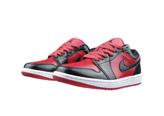 ⁦נעלי נייק-NIKE AIR JORDAN 1 LOW CARMINE-BLACK⁩ – תמונה ⁦2⁩