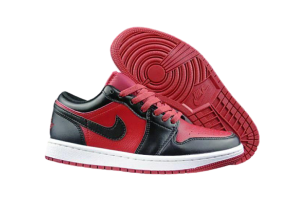 ⁦נעלי נייק-NIKE AIR JORDAN 1 LOW CARMINE-BLACK⁩ – תמונה ⁦3⁩