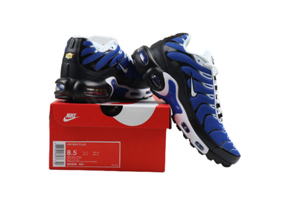 ⁦נעלי נייק-NIKE AIR MAX PLUS TN-BLUE-BLACK -WHITE LOGO⁩ – תמונה ⁦3⁩