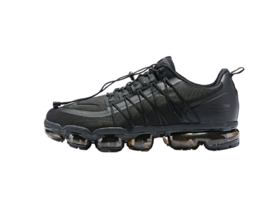 נעלי נייק-NIKE AIR VAPROMAX 2019 - BLACK-BLACK LOGO