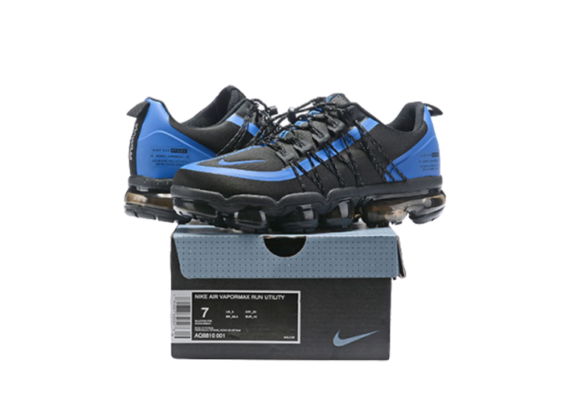 ⁦נעלי נייק-NIKE AIR VAPROMAX 2019 - BLACK-BLUE⁩ – תמונה ⁦3⁩