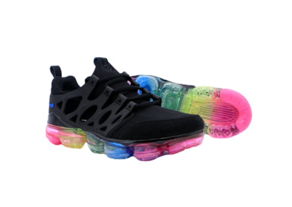 ⁦נעלי נייק-NIKE AIR VAPROMAX 2019 - BLACK-BOTTOM MULTICOLORED⁩ – תמונה ⁦3⁩