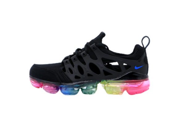 נעלי נייק-NIKE AIR VAPROMAX 2019 - BLACK-BOTTOM MULTICOLORED