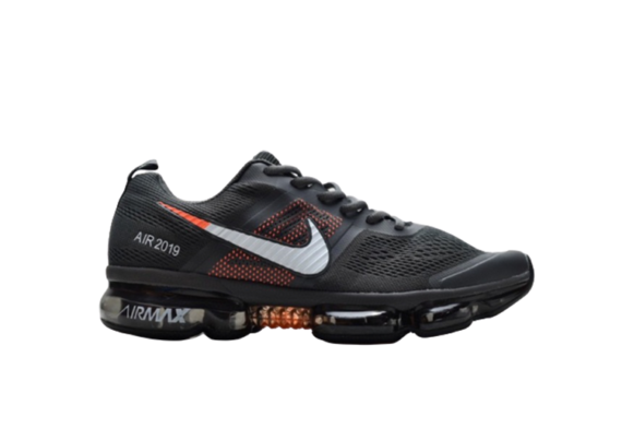 ⁦נעלי נייק-NIKE AIR VAPROMAX 2019 - BLACK - ORG - WHITE LOGO⁩ – תמונה ⁦5⁩