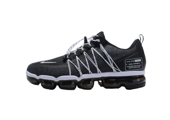 נעלי נייק-NIKE AIR VAPROMAX 2019 - BLACK-WHITE LOGO