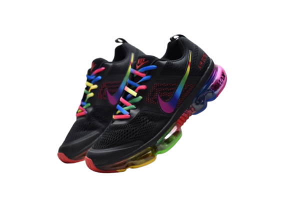 ⁦נעלי נייק-NIKE AIR VAPROMAX 2019 - BLACK-YELLOW-RED⁩ – תמונה ⁦3⁩