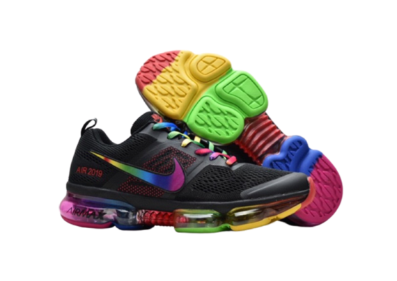 ⁦נעלי נייק-NIKE AIR VAPROMAX 2019 - BLACK-YELLOW-RED⁩ – תמונה ⁦6⁩