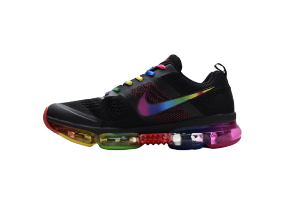 נעלי נייק-NIKE AIR VAPROMAX 2019 - BLACK-YELLOW-RED